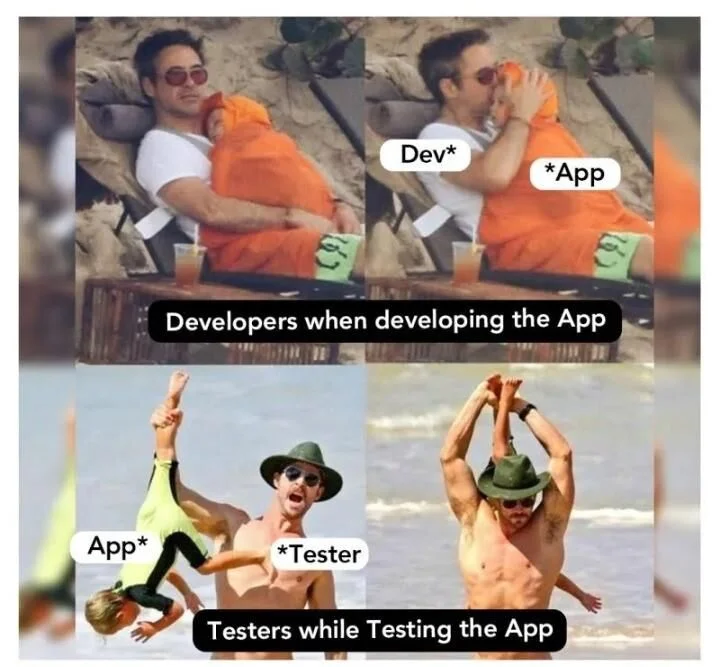 QA testing versus developer testing — the adversarial relationship that makes software production-ready